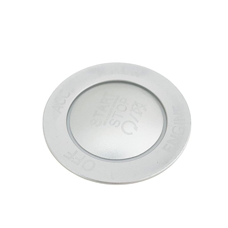ALETAI Push Start Stop Button Cover Trim for 2015-2021 Dodge Challenger Dodge RAM 1500 Dodge Charger, Aluminum Alloy, Silver - Image 3